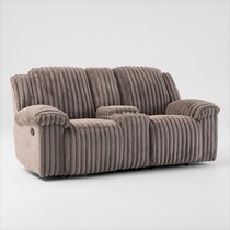 rafi light brown loveseat   
