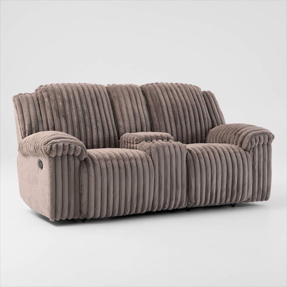 rafi light brown loveseat   