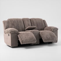 rafi light brown loveseat   