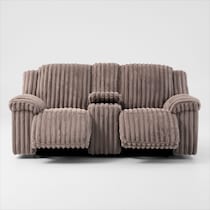 rafi light brown loveseat   