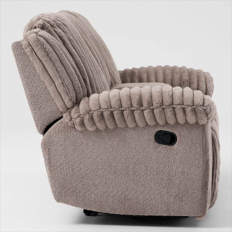 rafi light brown loveseat   