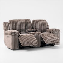 rafi light brown loveseat   