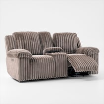 rafi light brown loveseat   