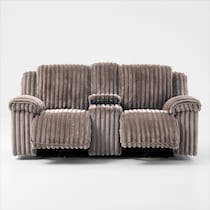 rafi light brown loveseat   