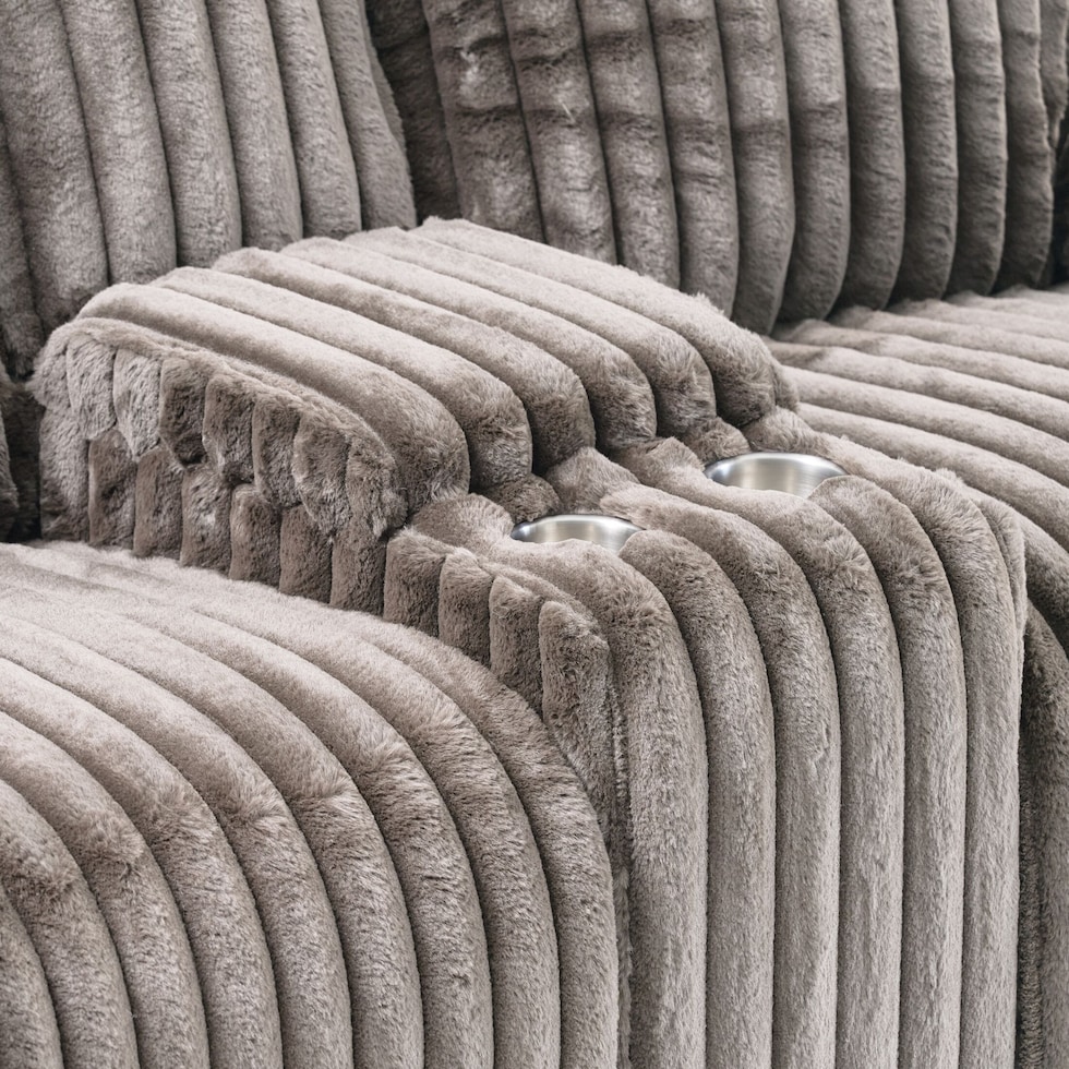 rafi light brown loveseat   