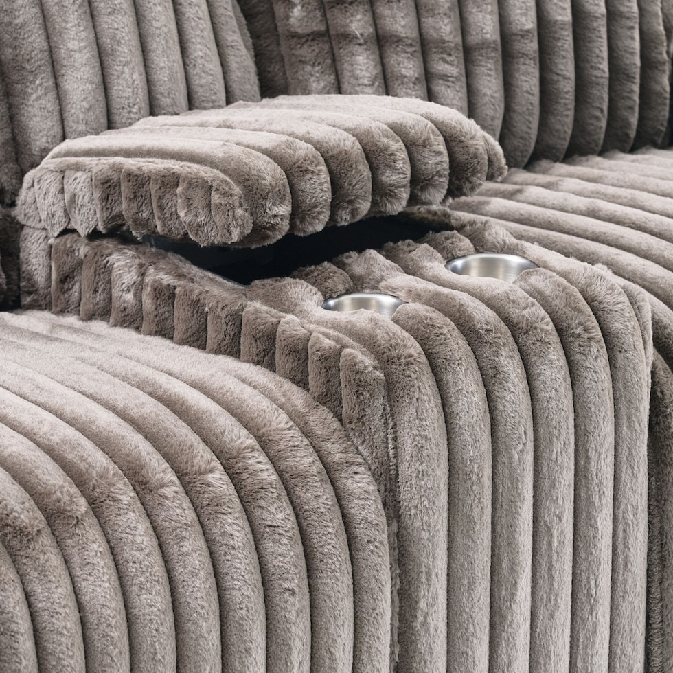 rafi light brown loveseat   