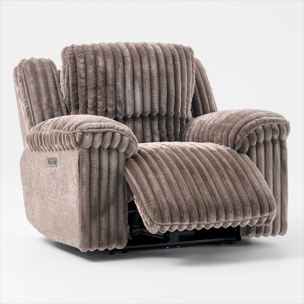 rafi light brown recliner   