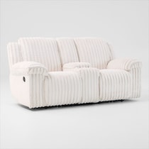 rafi white loveseat   