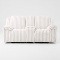 rafi white loveseat   