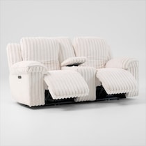 rafi white loveseat   