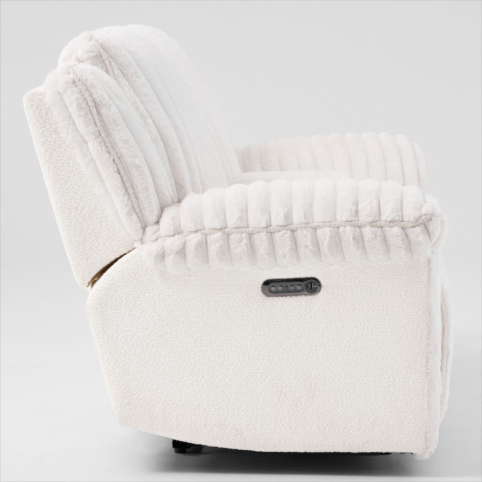rafi white loveseat   