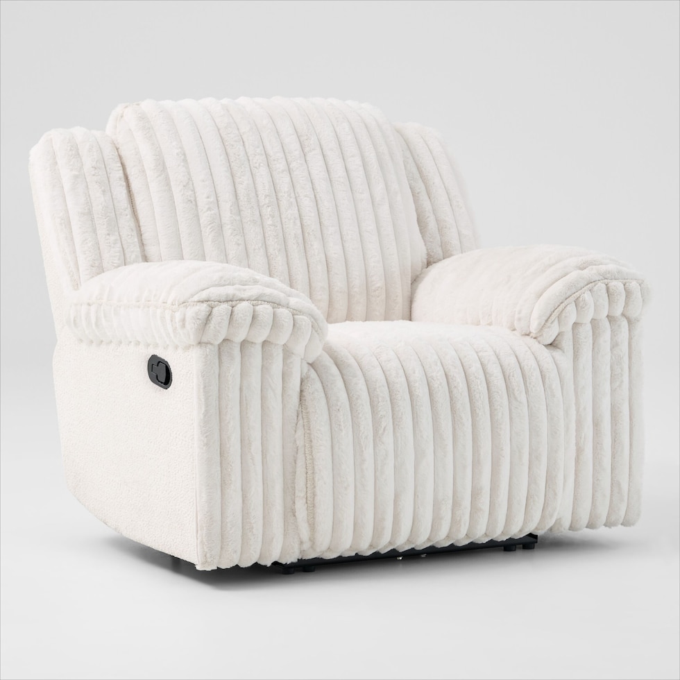 rafi white recliner   