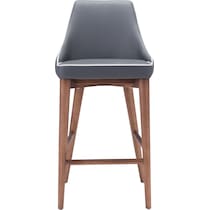 ralden gray counter height stool   