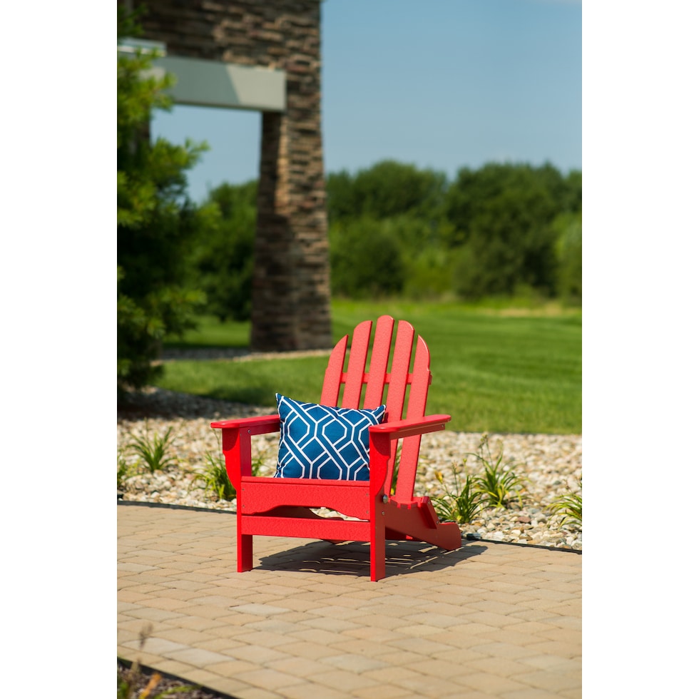 raleigh outdoor red outdoor chair   