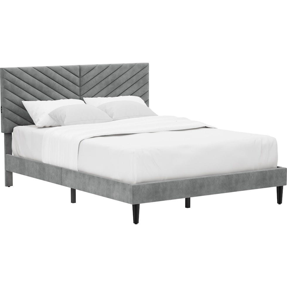 ralph gray king bed   