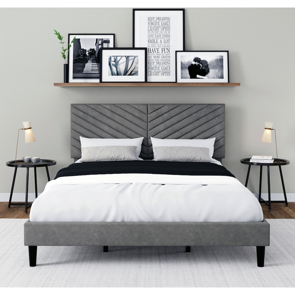 ralph gray king bed   