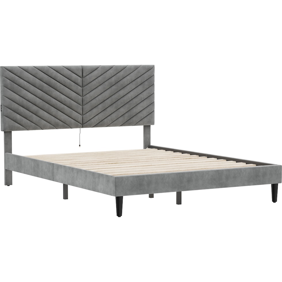 ralph gray king bed   