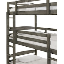 ralphie gray twin triple bunk bed   