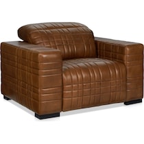 ralston dark brown recliner   