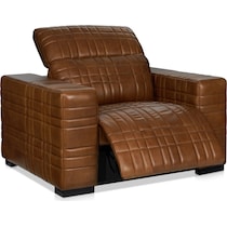 ralston dark brown recliner   