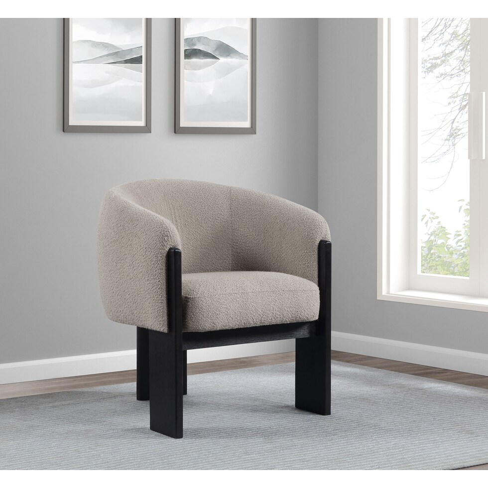 ramsey neutral accent chair   