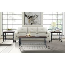 randozer dark brown  pc occasional tables   
