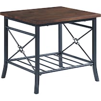 randozer dark brown  pc occasional tables   