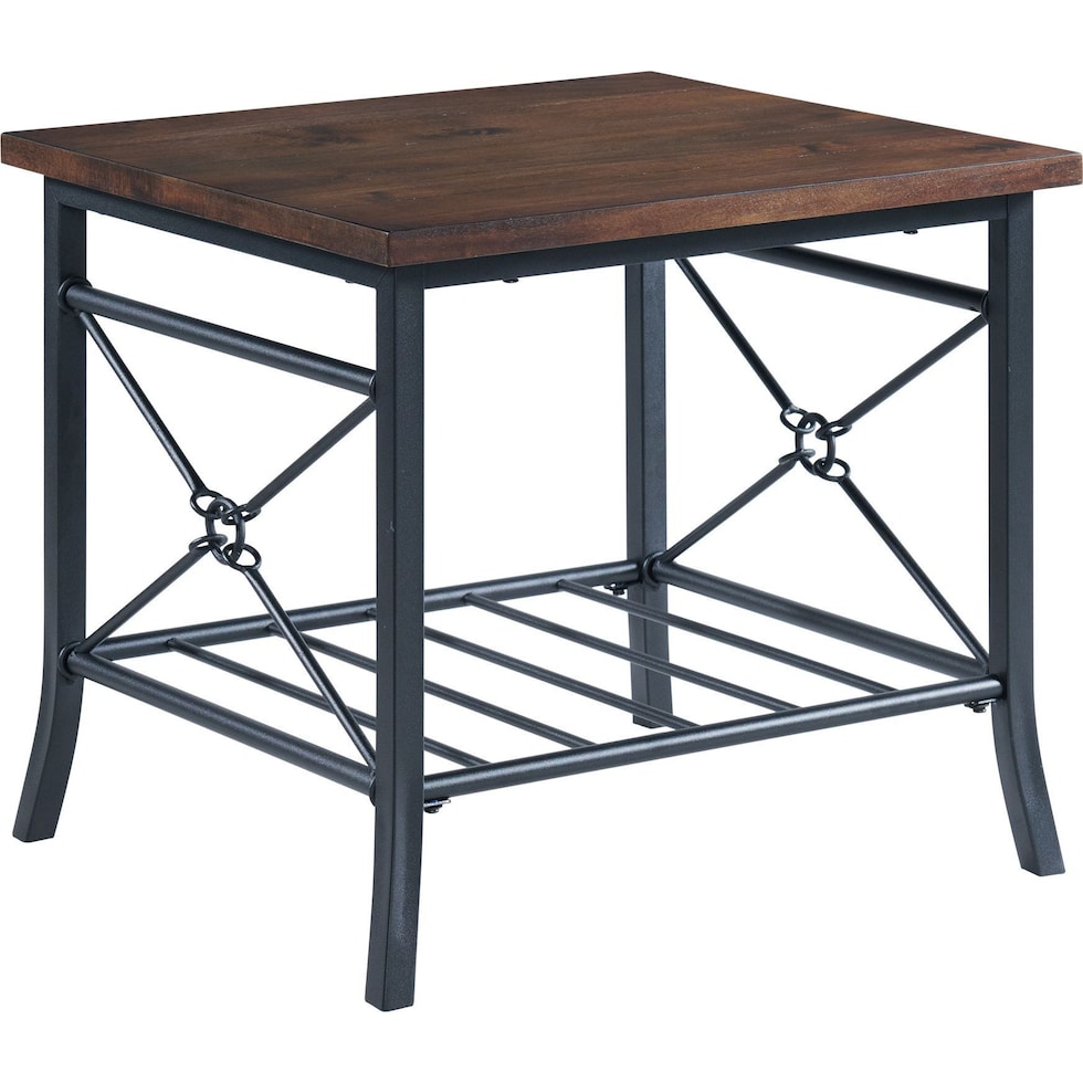 randozer dark brown  pc occasional tables   