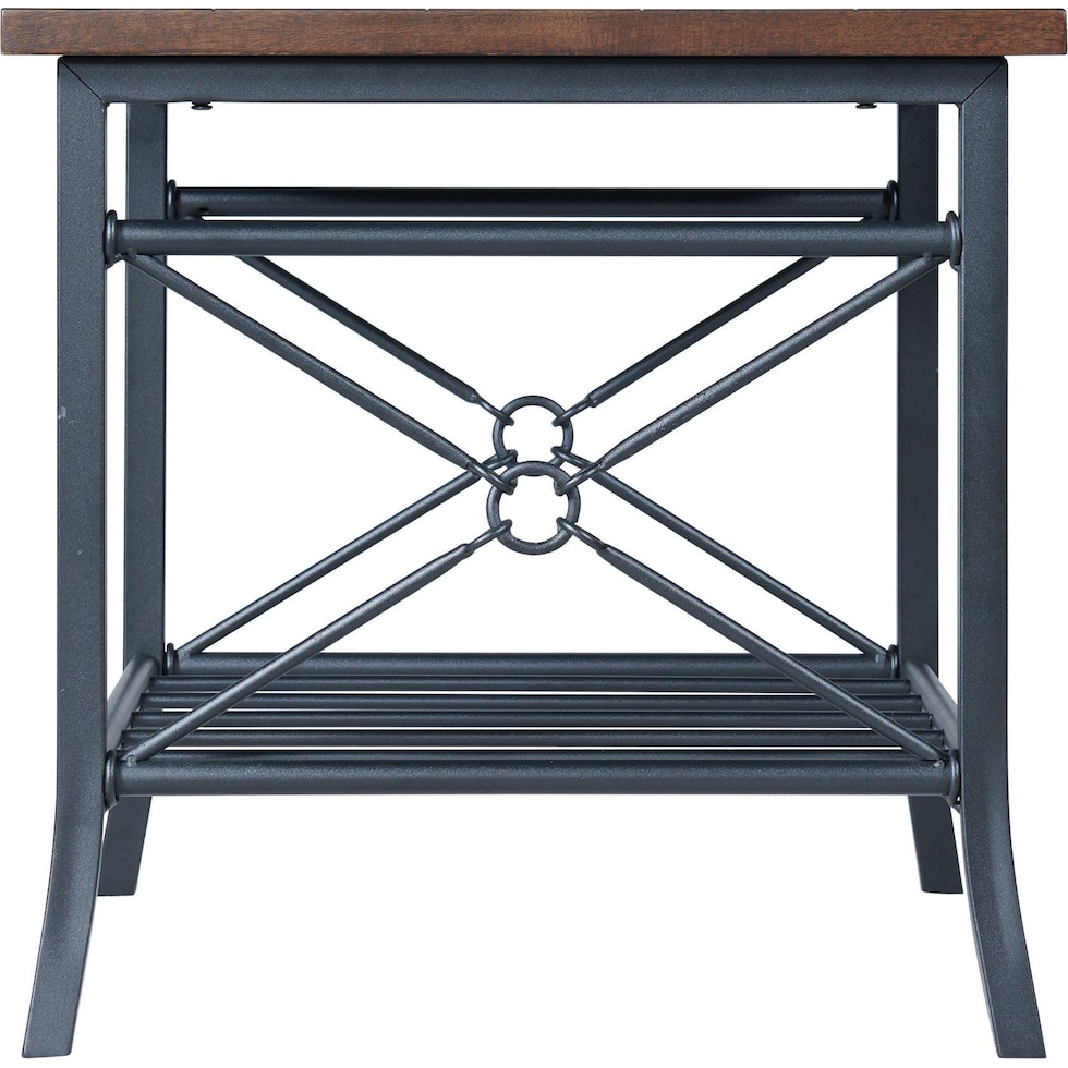 randozer dark brown  pc occasional tables   