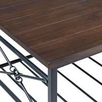 randozer dark brown  pc occasional tables   