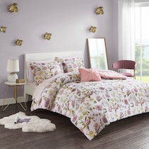 raquel pink twin bedding set   