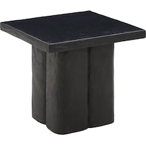 ravine black side table   