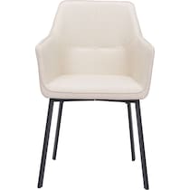 raymond white dining chair   