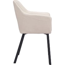 raymond white dining chair   