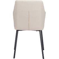 raymond white dining chair   