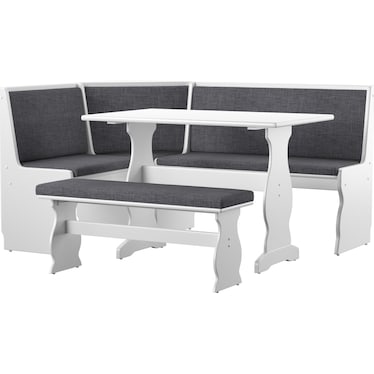 Razz Dining Table, Banquette and Bench