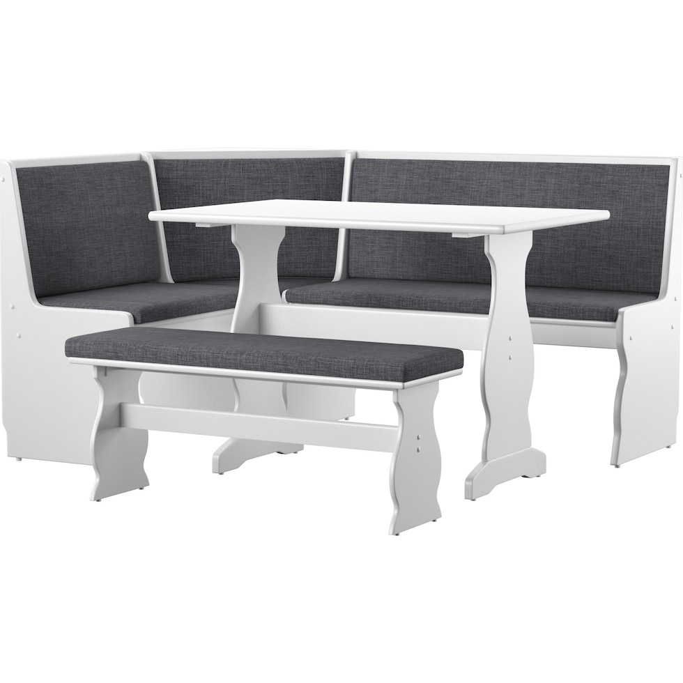 razz gray white corner nook   