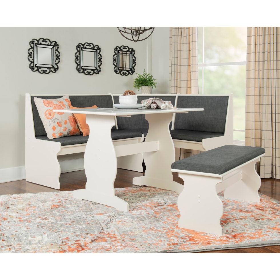 razz gray white corner nook   