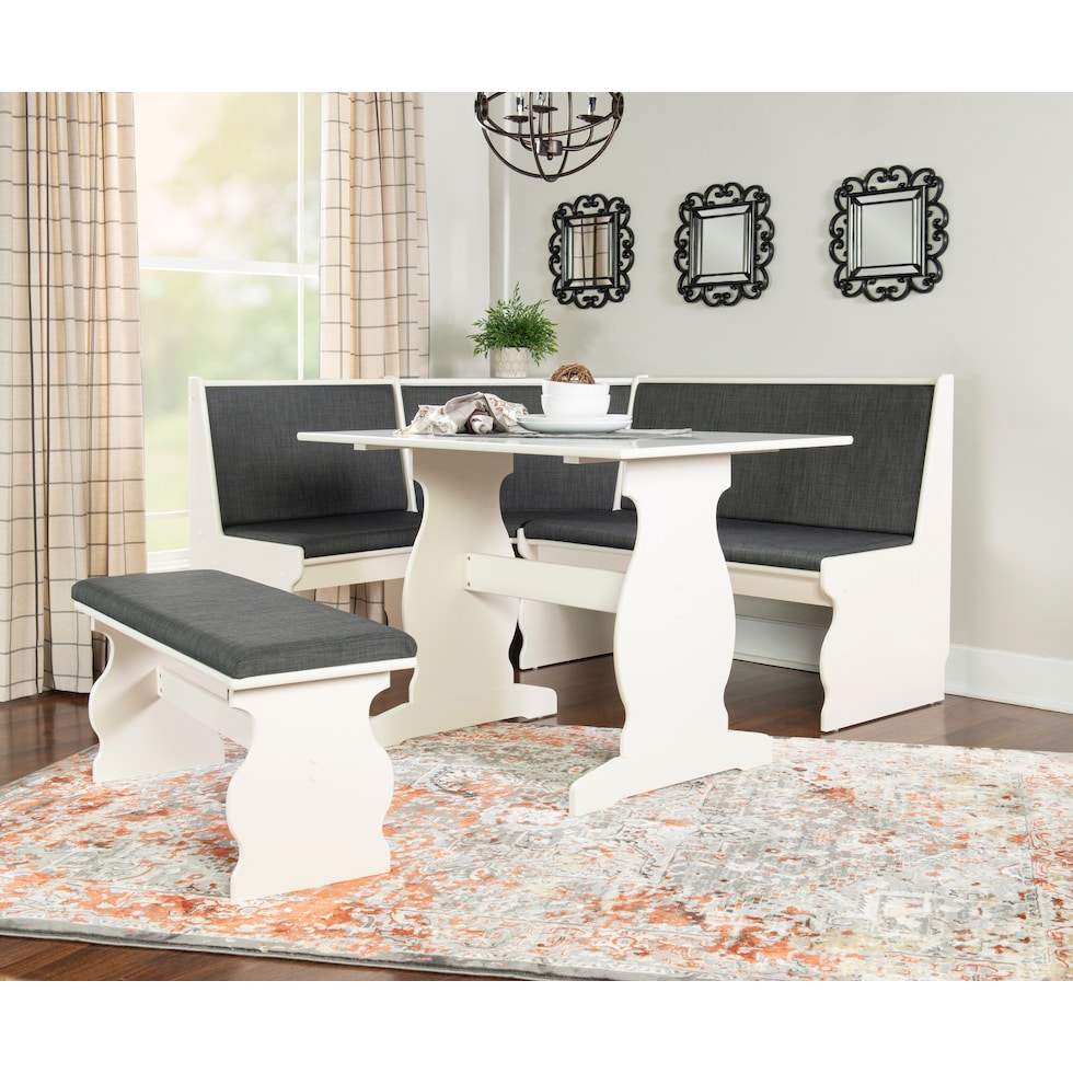 razz gray white corner nook   