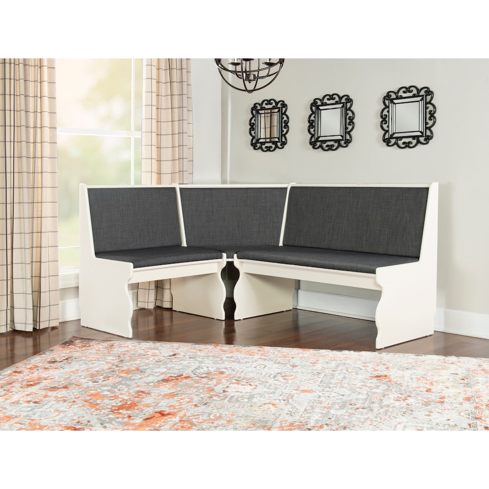 razz gray white corner nook   