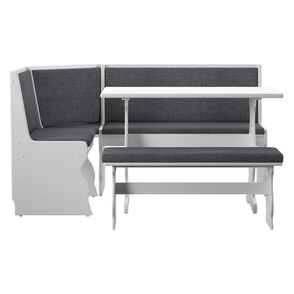 razz gray white corner nook   