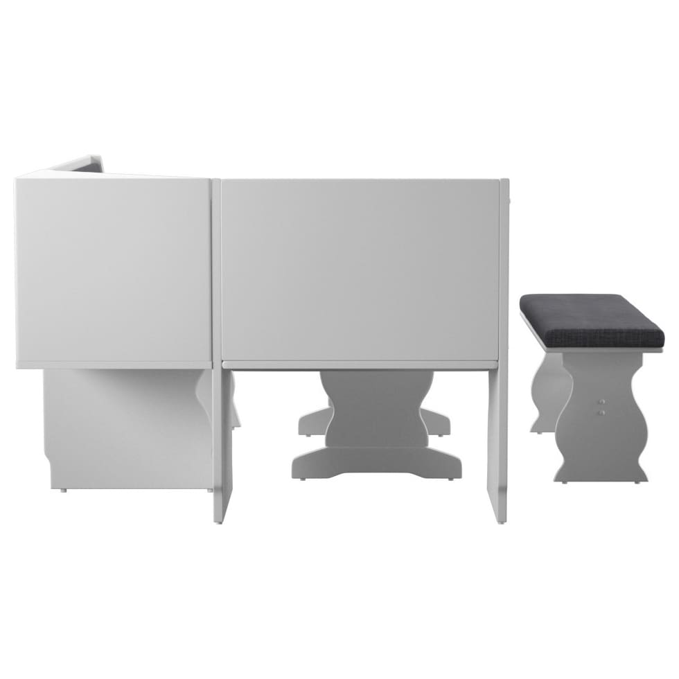 razz gray white corner nook   