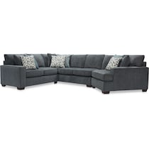 reagan blue  pc sectional   
