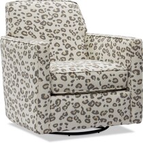 reagan gray swivel chair   