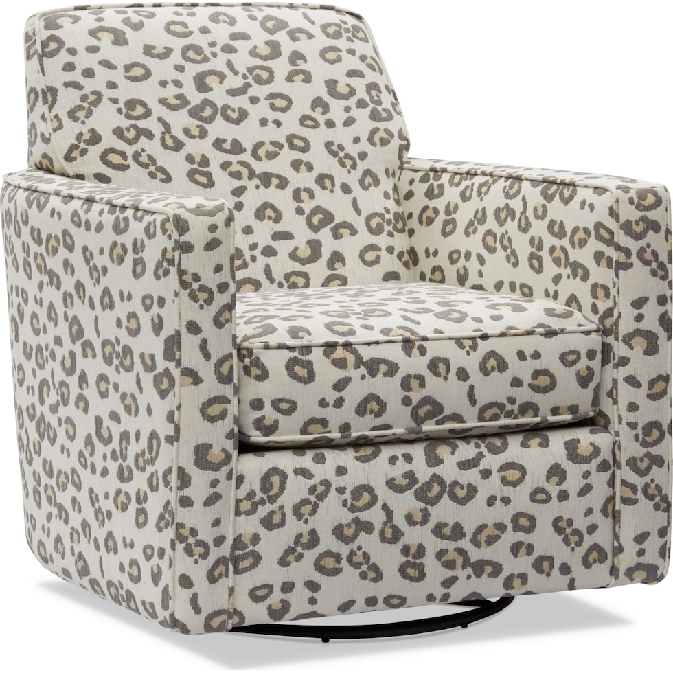 reagan gray swivel chair   