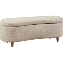 reagan light brown bench   