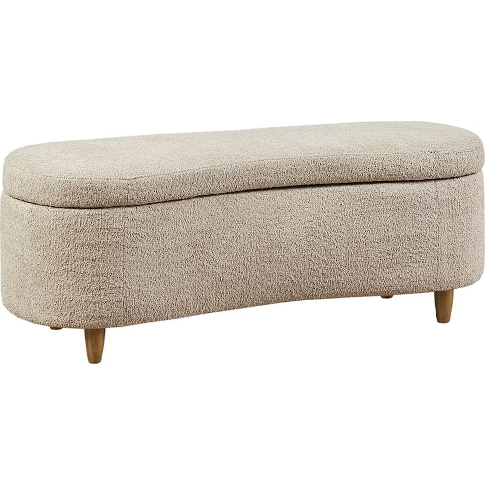 reagan light brown bench   