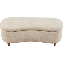 reagan light brown bench   