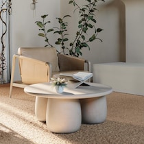 red river white coffee table   