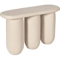 red river white console table   